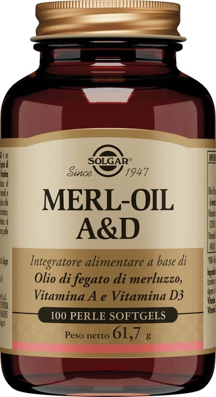 MERL OIL A&D 100 PERLE SOFTGEL - Farmacia Bartoli
