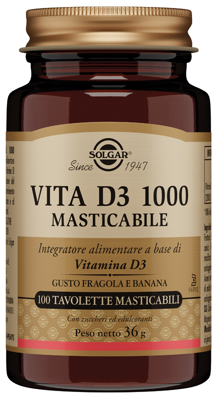 VITA D3 1000 100 TAVOLETTE MASTICABILI - Farmacia Bartoli