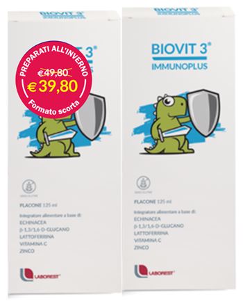 BIOVIT 3 IMMUNOPLUS MULTIPACK 125 ML X 2 - Farmacia Bartoli