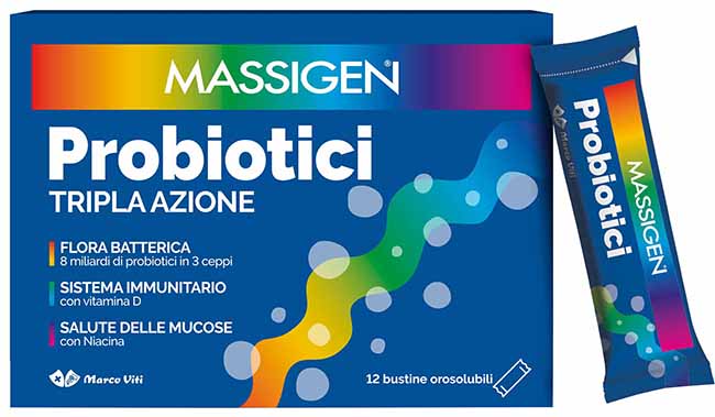 MASSIGEN PROBIOTICI 12 STICKPACK - Farmacia Bartoli