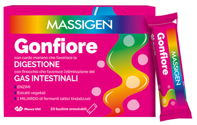 MASSIGEN GONFIORE 20 STICK PACK - Farmacia Bartoli