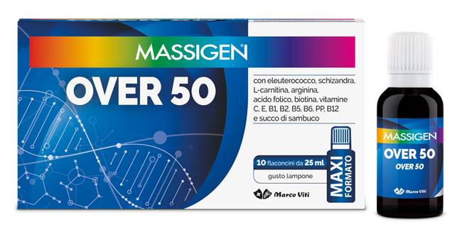 MASSIGEN OVER 50 10 FLACONI DA 25 ML - Farmacia Bartoli