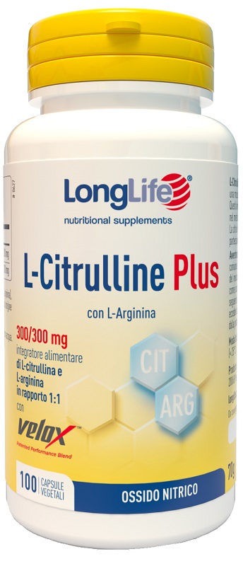 LONGLIFE L-CITRULLINE PLUS 100 CAPSULE VEGETALI - Farmacia Bartoli