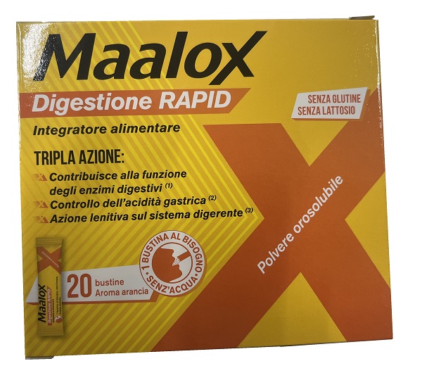 MAALOX DIGESTIONE RAPID 20 BUSTINE DA 2 G - Farmacia Bartoli