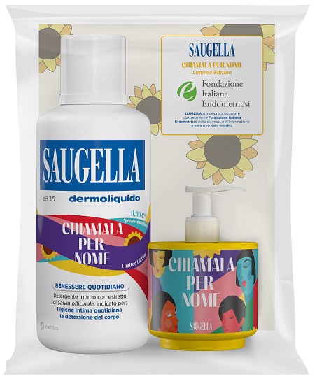 SAUGELLA BUNDLE DERMOLIQUIDO CHIAMALA PER NOME ENDOMETRIOSI PH 3,5 DETERGENTE INTIMO BENESSERE QUOTIDIANO 500ML + 150ML ACTI 3 IN OMAGGIO - Farmacia Bartoli