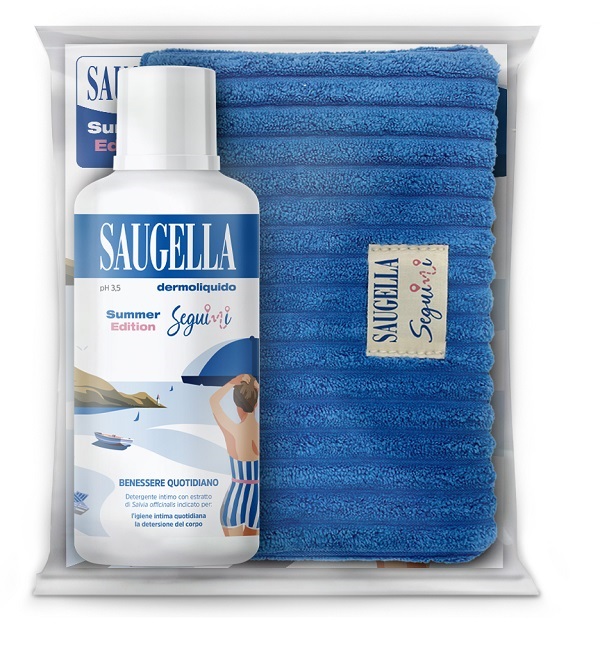 SAUGELLA SEGUIMI BUNDLE DERMOLIQUIDO 500 ML + GADGET POCHETTE - Farmacia Bartoli