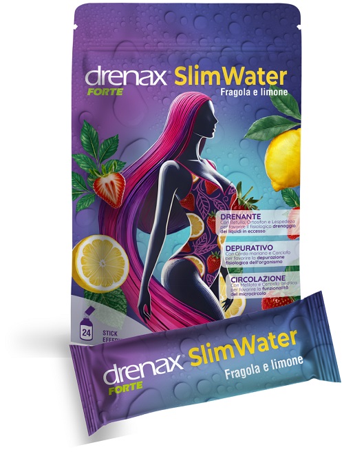 DRENAX FORTE SLIM WATER FRAGOLA E LIMONE 24 BUSTINE GRANULATI EFFERVESCENTI - Farmacia Bartoli