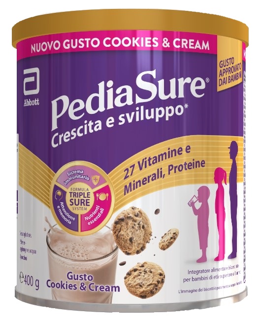 PEDIASURE CRESCITA&SVILUPPO COOKIES&CREAM 400 G - Farmacia Bartoli