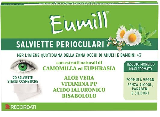 EUMILL SALVIETTE PERIOCULARI 20 PEZZI - Farmacia Bartoli