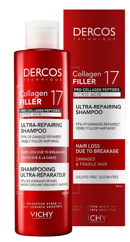 DERCOS COLLAGEN 17 FILLER SHAMPOO 200 ML - Farmacia Bartoli