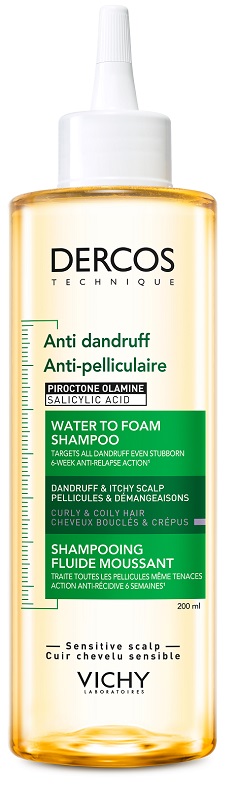DERCOS TECHNIQUE SHAMPOO ANTI DANDRUFF ACQUA MOUSSE 200 ML - Farmacia Bartoli
