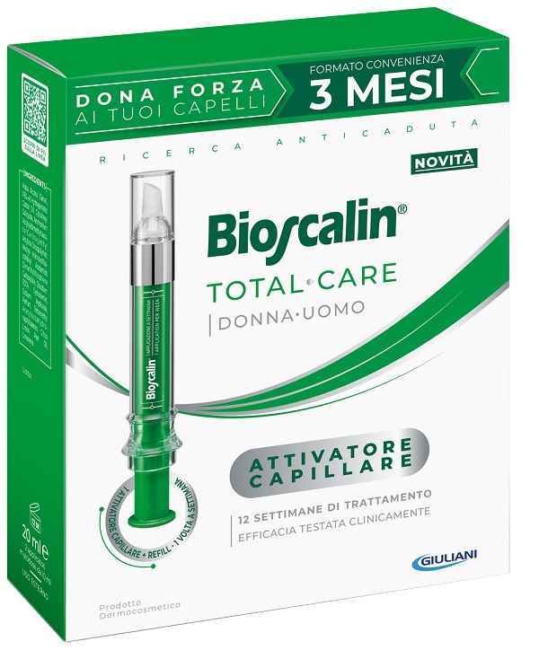 BIOSCALIN TOTAL CARE ATTIVATORE CAPILLARE 2 APPLICATORI MULTIDOSE X 10 ML - Farmacia Bartoli