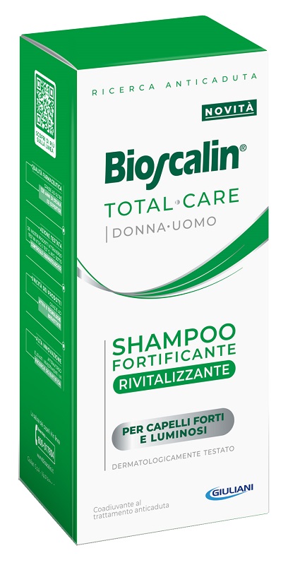 BIOSCALIN TOTAL CARE SHAMPOO FORTIFICANTE RIVITALIZZANTE 200 ML - Farmacia Bartoli
