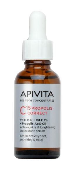 APIVITA BEE TECH CONCENTRATE C15 PROPOLIS CORRECT SERUM 30 ML - Farmacia Bartoli