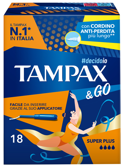 TAMPAX &GO SUPER PLUS 18 PEZZI - Farmacia Bartoli