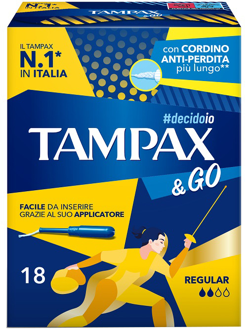 TAMPAX &GO REGULAR 18 PEZZI - Farmacia Bartoli