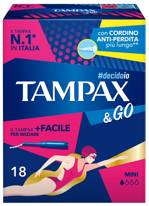 TAMPAX &GO MINI 18 PEZZI - Farmacia Bartoli