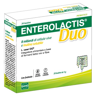 ENTEROLACTIS DUO POLVERE 20 BUSTINE - Farmacia Bartoli