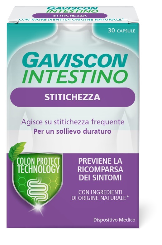 GAVISCON INTESTINO STITICHEZZA 30 CAPSULE - Farmacia Bartoli