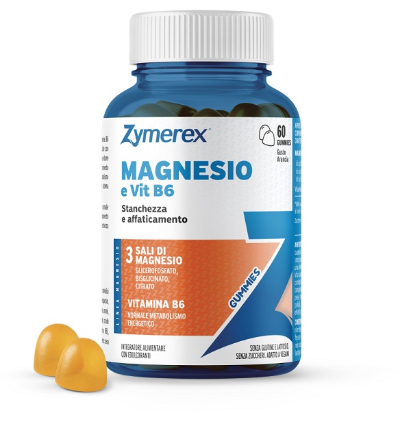 ZYMEREX MAGNESIO E VIT B6 60 GUMMIES GUSTO ARANCIA CON EDULCORANTI SENZA ZUCCHERI SENZA GLUTINE SENZA LATTOSIO - Farmacia Bartoli
