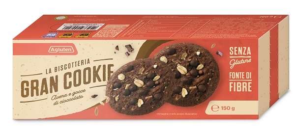 AGLUTEN GRAN COOKIE AVENA GOCCE DI CIOCCOLATO 150 G - Farmacia Bartoli