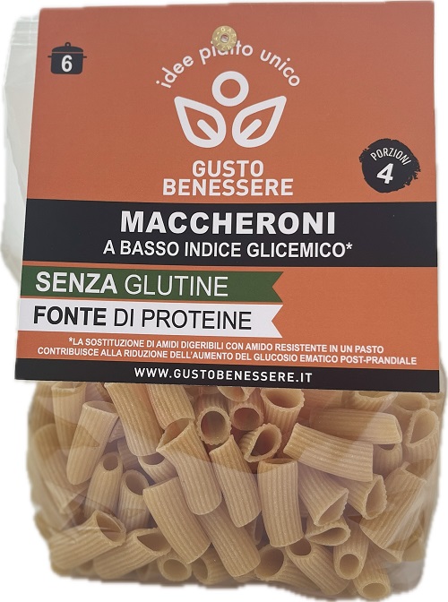 GUSTO BENESSERE PASTA MAIS CECI BASSO INDICE GLICEMICO MACCHERONI 240 G - Farmacia Bartoli