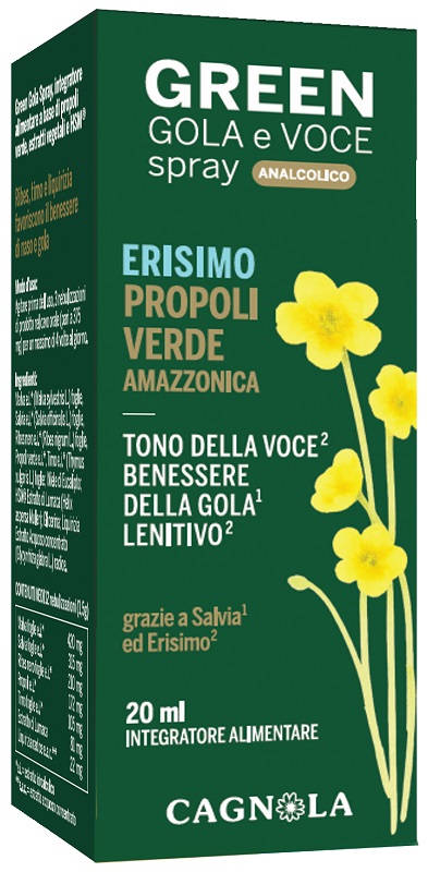 GREEN GOLA & VOCE SPRAY SENZA ALCOL 20 ML - Farmacia Bartoli