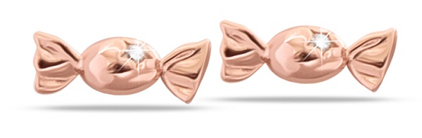 MJ POST 482 ORECCHINO DEFINITIVO MEDICAL JEWELS CARAMELLE ORO ROSA - Farmacia Bartoli