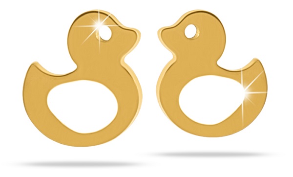 MJ POST 489 ORECCHINO DEFINITIVO MEDICAL JEWELS PAPERELLA ORO - Farmacia Bartoli