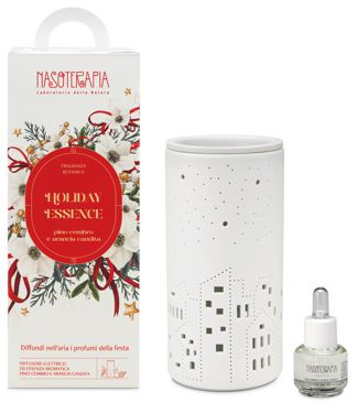 NASOTERAPIA KIT HOLIDAY ESSENCE DIFFUSORE ELETTRICO CHRISTMAS TOWN + ESSENZA AROMATICA 15 ML - Farmacia Bartoli