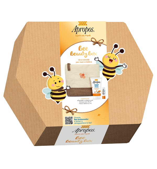 APROPOS BEE BEAUTY BOX 2025 1 CREMA MANI 75 ML + 1 STICK LABBRA - Farmacia Bartoli