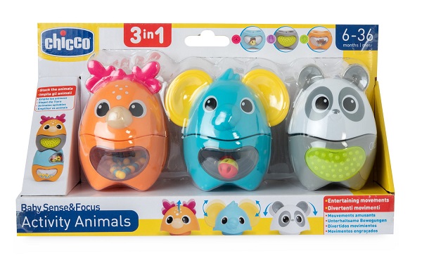 CHICCO GIOCO BABY SENSE&FOCUS ACTIVITY ANIMALS - Farmacia Bartoli