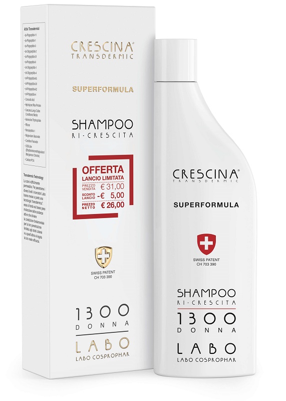 SHAMPOO CRESCINA RI-CRESCITA SUPERFORMULA 1300 DONNA 150 ML - Farmacia Bartoli