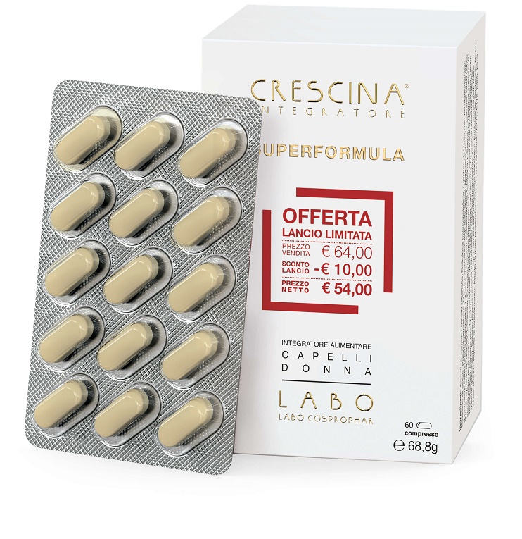 CRESCINA INTEGRATORE RI-CRESCITA SUPERFORMULA DONNA 60 COMPRESSE 60 G - Farmacia Bartoli