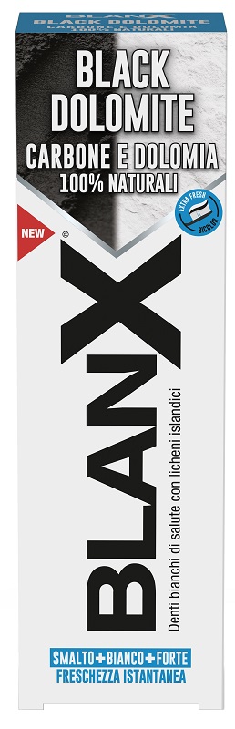 BLANX BLACK DOLOMITE DENTIFRICIO 75 ML - Farmacia Bartoli