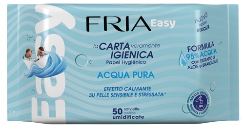 FRIA EASY CARTA IGIENICA ACQUA PURA EFFETTO CALMANTE 50 SALVIETTE - Farmacia Bartoli