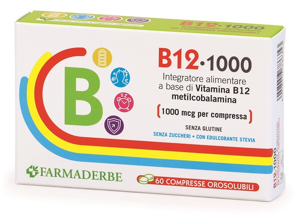 B12 1000 60 COMPRESSE OROSOLUBILI DA 0,2 G - Farmacia Bartoli