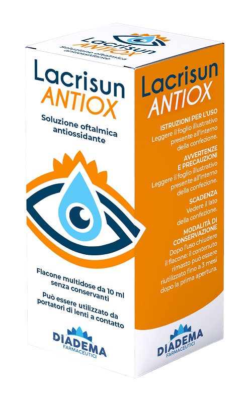 LACRISUN ANTIOX SOLUZIONE OFTALMICA ANTIOSSIDANTE OCCHI FLACONE MULTIDOSE 10 ML - Farmacia Bartoli