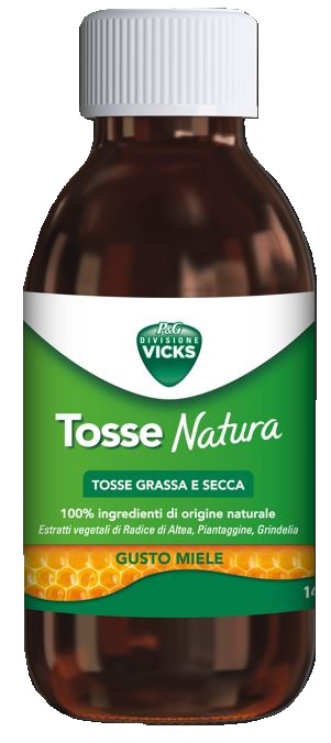 VICKS TOSSE NATURA TOSSE GRASSA E SECCA GUSTO MIELE 140 ML - Farmacia Bartoli