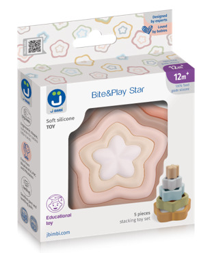 J BIMBI BITE&PLAY STELLA IMPILABILE MULTICOLOR IN SILICONE - Farmacia Bartoli