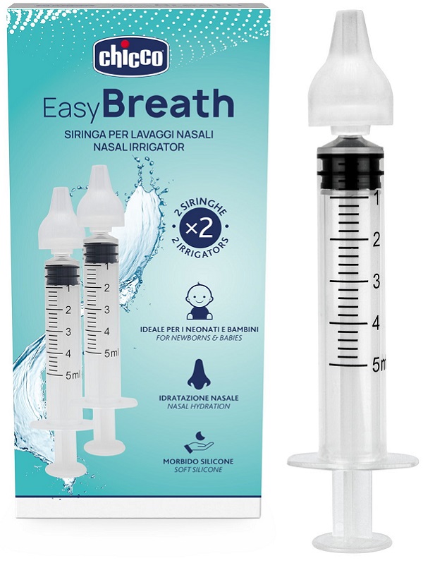 SIRINGA NASALE LAVAGGI EASY BREATH CHICCO 2 PEZZI - Farmacia Bartoli