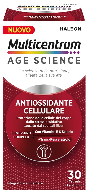 MULTICENTRUM AGE SCIENCE ANTIOSSIDANTE CELLULARE 30 CAPSULE - Farmacia Bartoli
