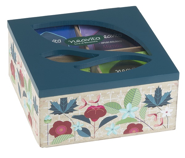 NEAVITA COFANETTO LEGNO BIO AZZURRO 20 FILTRI TISANE ASSORTITE - Farmacia Bartoli