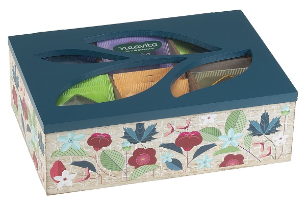 NEAVITA COFANETTO LEGNO BIO AZZURRO 30 FILTRI TISANE ASSORTITE - Farmacia Bartoli
