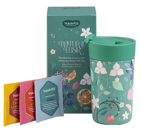 NEAVITA COFANETTO MUG THERMOS + 9 FILTRI BIO NATURAL ELISIR - Farmacia Bartoli