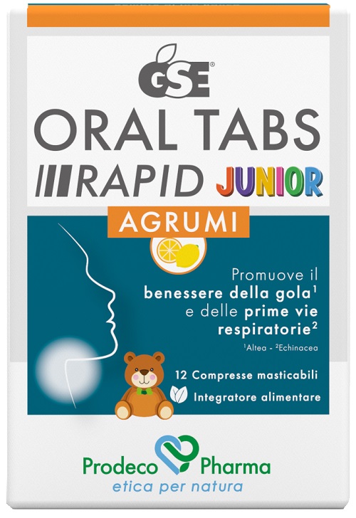 GSE ORAL TABS RAPID JUNIOR 12 COMPRESSE MASTICABILI DA 1,5 G - Farmacia Bartoli