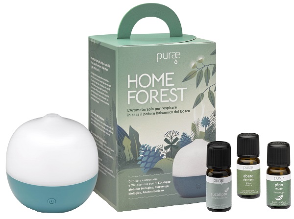 PURAE KIT HOME FOREST DIFFUSORE PIPER AGAVE 2 OLII ESSENZIALI BIO + 1 OLIO ESSENZIALE 5 ML - Farmacia Bartoli
