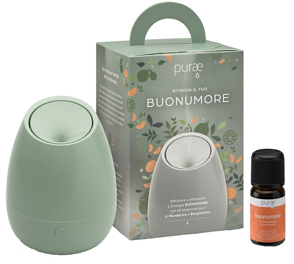 PURAE KIT RITROVA IL TUO BUONUMORE DIFFUSORE BLOSSOM MENTA SINERGIA 5 ML - Farmacia Bartoli