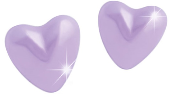 MJ POST 510 ORECCHINO DEFINITIVO MEDICAL JEWELS CUORE LILLA - Farmacia Bartoli