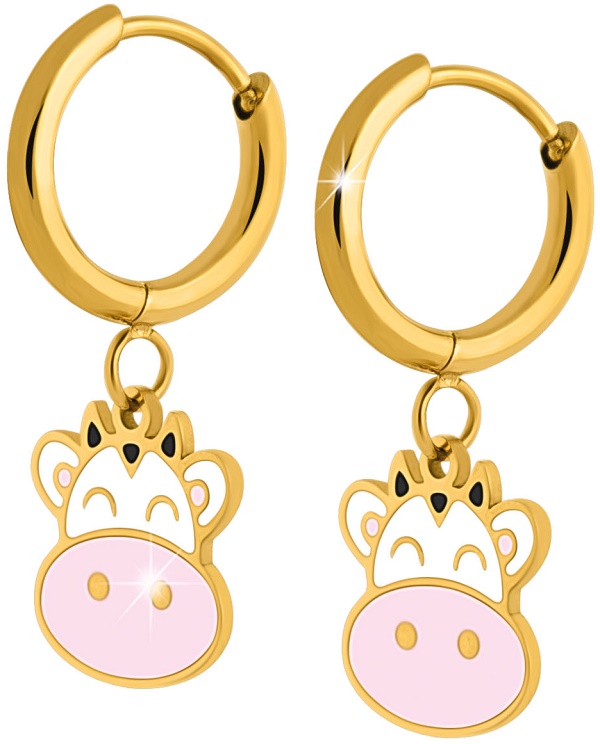 MJ POST 511 ORECCHINO DEFINITIVO MEDICAL JEWELS CERCHIO CON MUCCA - Farmacia Bartoli